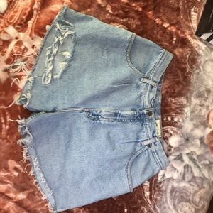 Eddie Bauer lit blue Cut off Jean shorts size 14